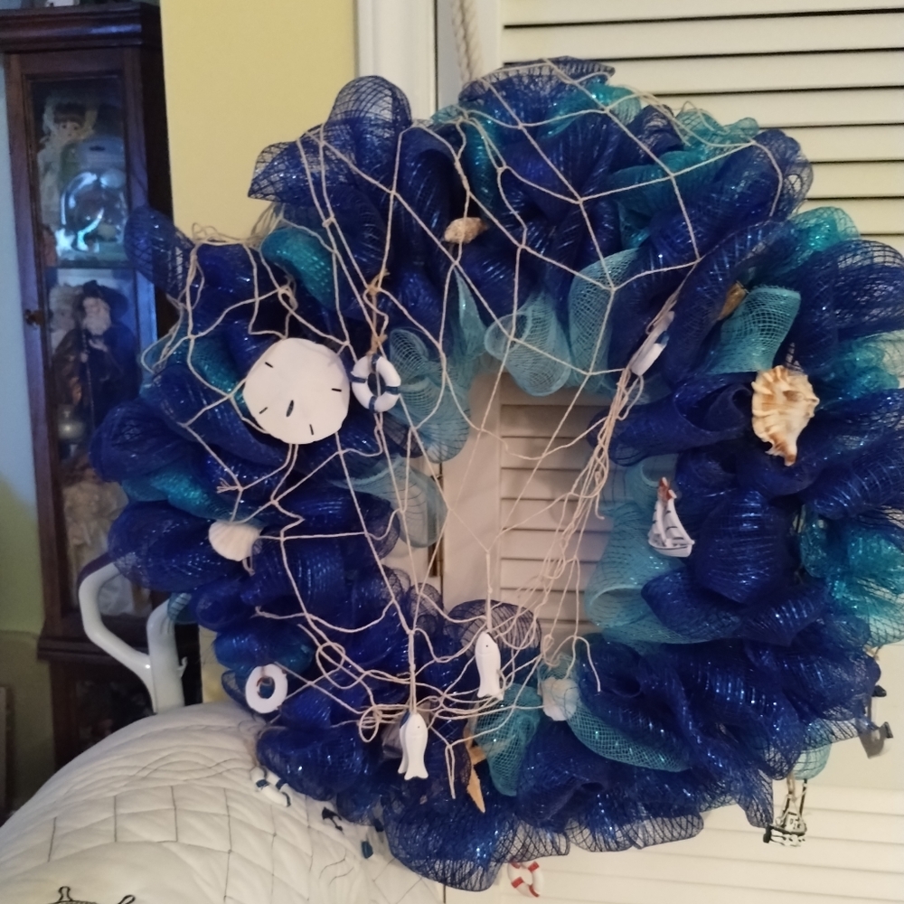 Ocean themed wreath